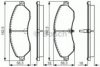 BOSCH 0 986 TB3 226 Brake Pad Set, disc brake